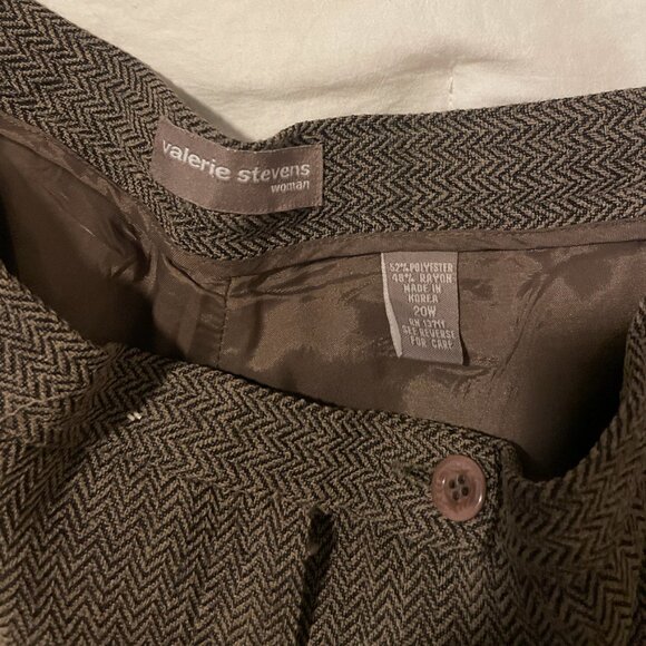 High Rise Trouser Work Business Casual Chic Minimalist Modern Hipster Boho Pants - Picture 3 of 5